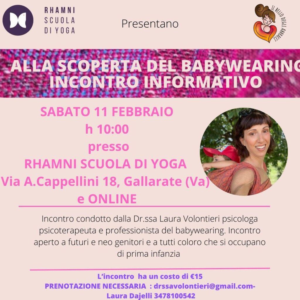 Incontro informativo babywearing